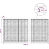 Gabionas su 3,5 mm viela ir 5x10 cm tinkleliu 1000x10x150 cm