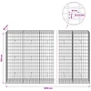 Gabionas su 3,5 mm viela ir 5x10 cm tinkleliu 1050x50x150 cm
