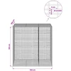 Gabionas su 3,5 mm viela ir 5x2,5 cm tinkleliu 150x100x150 cm
