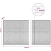 Gabionas su 3,5 mm viela ir 5x2,5 cm tinkleliu 1000x20x150 cm