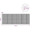 Gabionas su 3,5 mm viela ir 5x2,5 cm tinkleliu 550x20x200 cm