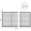 Gabionas su 3,5 mm viela ir 5x2,5 cm tinkleliu 1200x50x150 cm