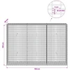 Gabionas su 3,5 mm viela ir 5x2,5 cm tinkleliu 150x30x100 cm
