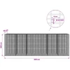 Gabionas su 3,5 mm viela ir 5x2,5 cm tinkleliu 600x30x200 cm