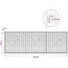 Gabionas su 3,5 mm viela ir 5x2,5 cm tinkleliu 150x10x50 cm