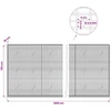 Gabionas su 3,5 mm viela ir 5x2,5 cm tinkleliu 1200x20x150 cm