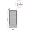 Gabionas su 3,5 mm viela ir 5x2,5 cm tinkleliu 100x100x200 cm