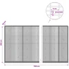 Gabionas su 3,5 mm viela ir 5x2,5 cm tinkleliu 1150x30x200 cm