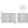 Gabionas su 3,5 mm viela ir 5x2,5 cm tinkleliu 1000x30x100 cm