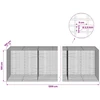 Gabionas su 3,5 mm viela ir 5x2,5 cm tinkleliu 1200x100x100 cm