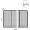 Gabionas su 3,5 mm viela ir 5x2,5 cm tinkleliu 1000x100x200 cm