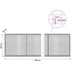 Gabionas su 3,5 mm viela ir 5x2,5 cm tinkleliu 900x30x100 cm