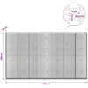 Gabionas su 3,5 mm viela ir 5x2,5 cm tinkleliu 350x20x200 cm