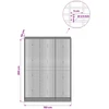Gabionas su 3,5 mm viela ir 5x2,5 cm tinkleliu 150x50x200 cm