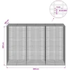 Gabionas su 3,5 mm viela ir 5x2,5 cm tinkleliu 300x100x200 cm