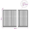 Gabionas su 3,5 mm viela ir 5x2,5 cm tinkleliu 950x50x200 cm
