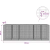 Gabionas su 3,5 mm viela ir 5x2,5 cm tinkleliu 600x50x200 cm