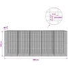 Gabionas su 3,5 mm viela ir 5x2,5 cm tinkleliu 500x30x200 cm