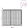 Gabionas su 3,5 mm viela ir 5x2,5 cm tinkleliu 250x100x200 cm