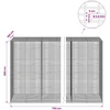 Gabionas su 3,5 mm viela ir 5x2,5 cm tinkleliu 750x100x200 cm