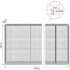Gabionas su 3,5 mm viela ir 5x2,5 cm tinkleliu 650x50x150 cm