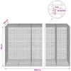 Gabionas su 3,5 mm viela ir 5x2,5 cm tinkleliu 1050x100x150 cm