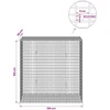 Gabionas su 3,5 mm viela ir 5x2,5 cm tinkleliu 100x50x100 cm