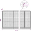 Gabionas su 3,5 mm viela ir 5x2,5 cm tinkleliu 1050x50x150 cm