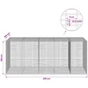 Gabionas su 3,5 mm viela ir 5x2,5 cm tinkleliu 250x100x100 cm