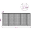 Gabionas su 3,5 mm viela ir 5x2,5 cm tinkleliu 450x30x200 cm