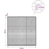 Gabionas su 3,5 mm viela ir 5x2,5 cm tinkleliu 150x20x150 cm