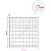 Gabionas su 3,5 mm viela ir 5x2,5 cm tinkleliu 50x10x50 cm