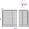 Gabionas su 3,5 mm viela ir 5x2,5 cm tinkleliu 750x100x150 cm