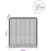 Gabionas su 3,5 mm viela ir 5x2,5 cm tinkleliu 200x100x200 cm