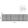 Gabionas su 3,5 mm viela ir 5x2,5 cm tinkleliu 600x30x150 cm
