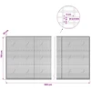 Gabionas su 3,5 mm viela ir 5x2,5 cm tinkleliu 900x20x150 cm