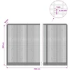 Gabionas su 3,5 mm viela ir 5x2,5 cm tinkleliu 1100x50x200 cm