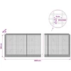 Gabionas su 3,5 mm viela ir 5x2,5 cm tinkleliu 1000x50x100 cm