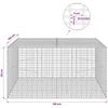 Gabionas su 3,5 mm viela ir 5x2,5 cm tinkleliu 100x100x50 cm