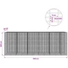 Gabionas su 3,5 mm viela ir 5x2,5 cm tinkleliu 550x30x200 cm