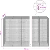 Gabionas su 3,5 mm viela ir 5x2,5 cm tinkleliu 1150x100x150 cm