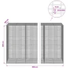 Gabionas su 3,5 mm viela ir 5x2,5 cm tinkleliu 950x100x200 cm