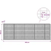 Gabionas su 3,5 mm viela ir 5x2,5 cm tinkleliu 450x20x150 cm