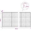 Gabionas su 5 mm viela ir 10x10 cm tinkleliu 1200x50x150 cm