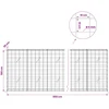 Gabionas su 5 mm viela ir 10x10 cm tinkleliu 850x20x100 cm