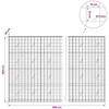 Gabionas su 5 mm viela ir 10x10 cm tinkleliu 900x20x200 cm