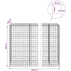 Gabionas su 5 mm viela ir 10x10 cm tinkleliu 1050x100x200 cm
