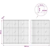 Gabionas su 5 mm viela ir 10x10 cm tinkleliu 1200x20x150 cm