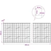 Gabionas su 5 mm viela ir 10x10 cm tinkleliu 450x10x100 cm