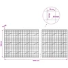 Gabionas su 5 mm viela ir 10x10 cm tinkleliu 1050x10x150 cm
